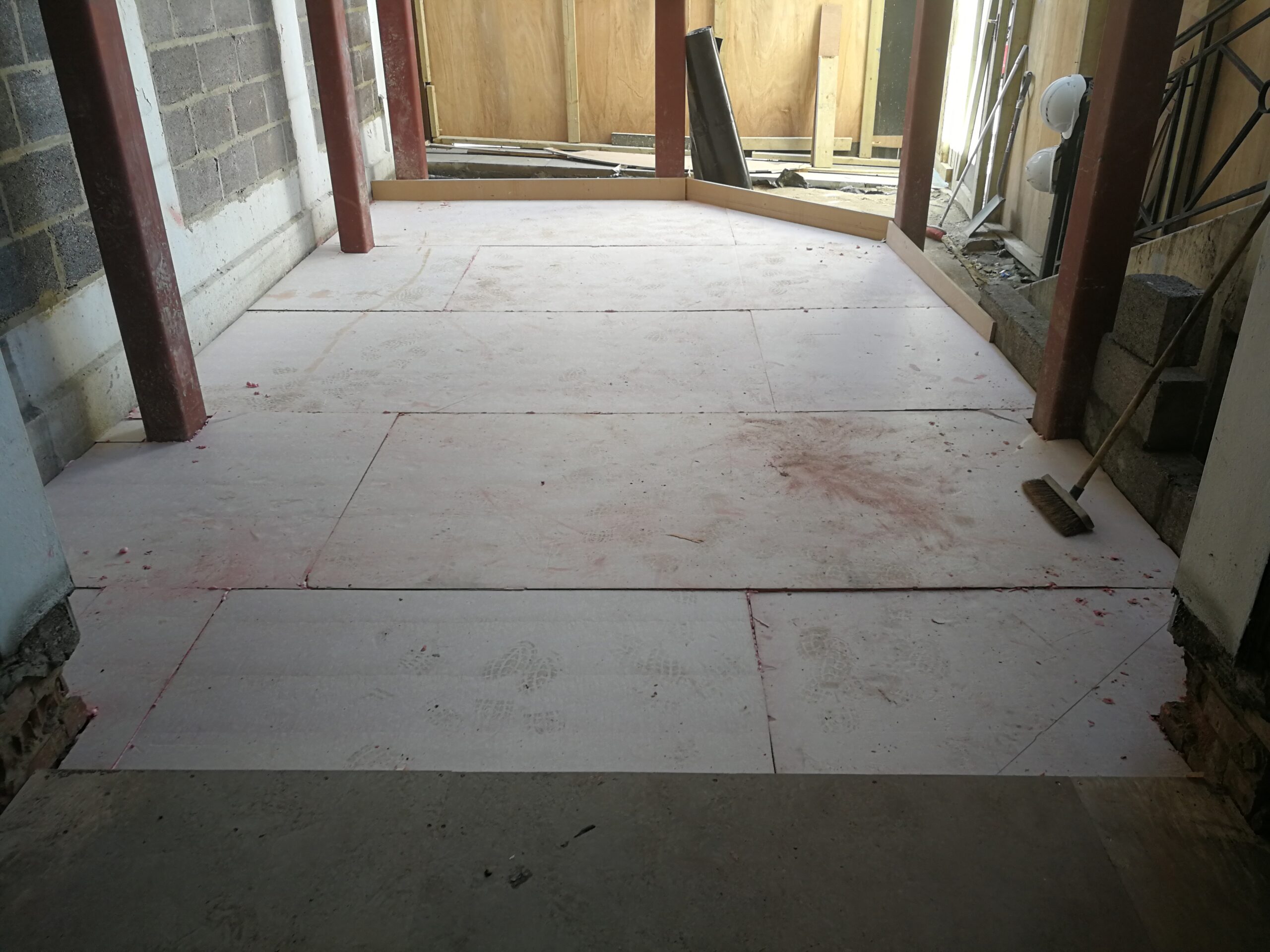 36–38 Queensway construction – initial flooring strip-out and preparation works