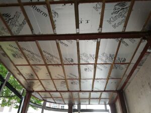 36–38 Queensway – roof structure installation including joists, ply, and waterproofing works