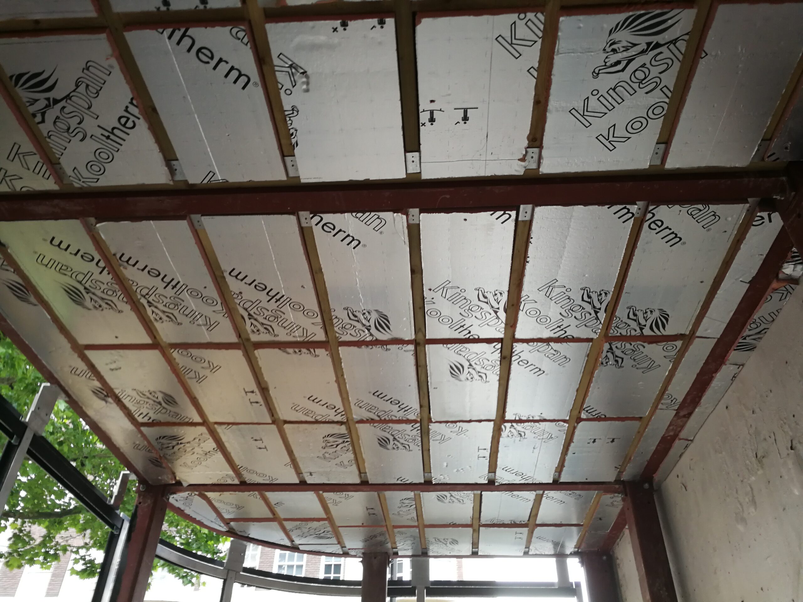 36–38 Queensway – roof structure installation including joists, ply, and waterproofing works