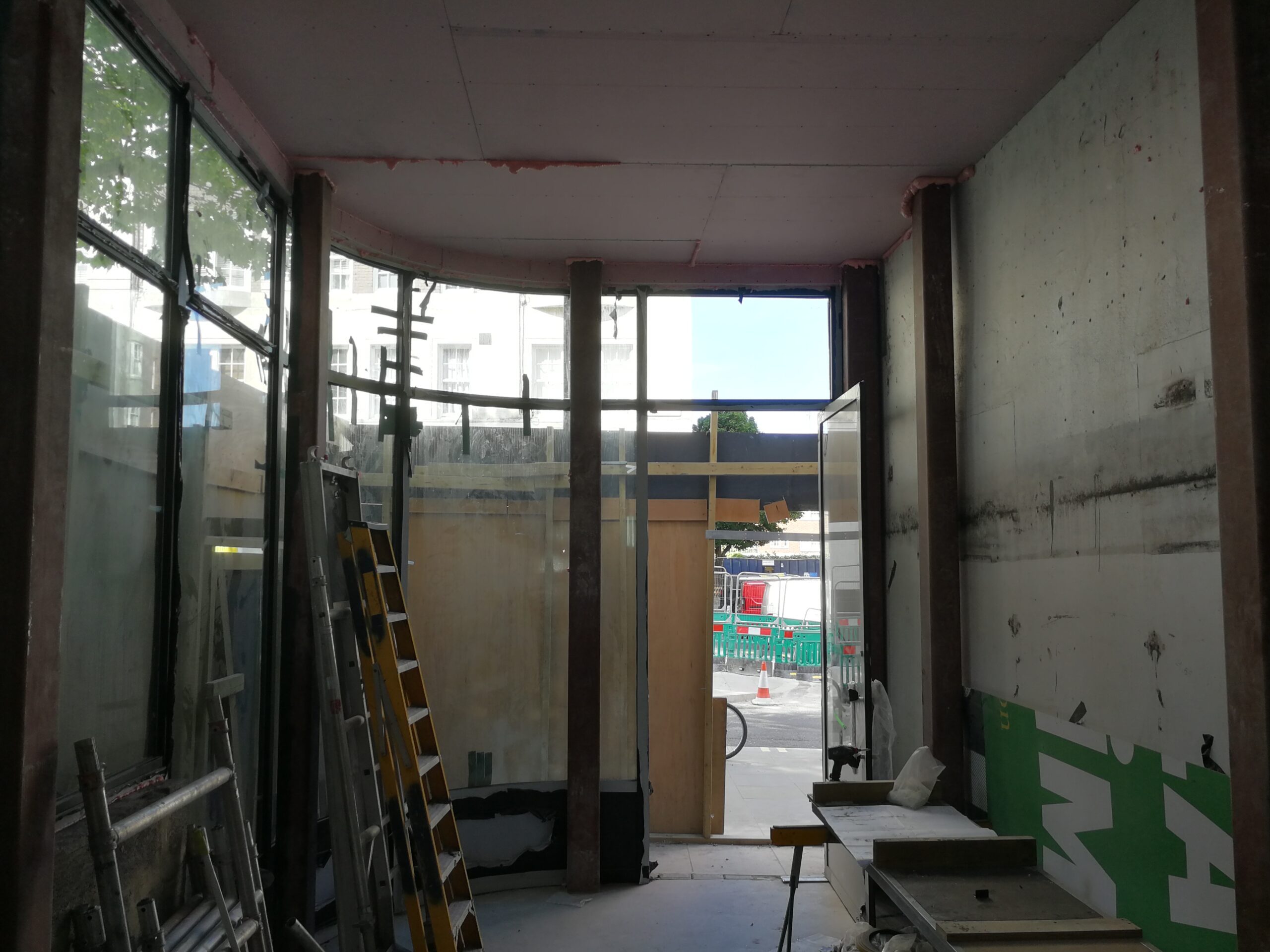 36–38 Queensway – structural works inside commercial units following full strip-out